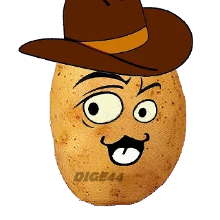 🤠 emoji @STIKERFORALL 🏴󠁧󠁢󠁥󠁮󠁧󠁿POTATOES Telegram sticker 13 of 35
