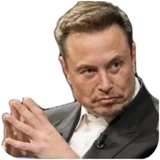 Sticker from Elon Musk via @adolfpupik