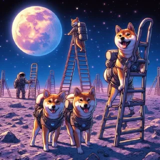 🪜 emoji Shiba climb Telegram sticker 19 of 26