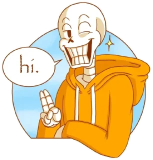 👋 emoji Papyrus Telegram sticker 19 of 38