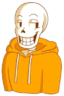 😏 emoji Papyrus Telegram sticker 22 of 38