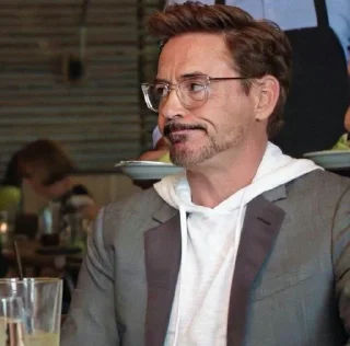 🍾 emoji Robert Downey Jr @cutemonsta Telegram sticker 13 of 60