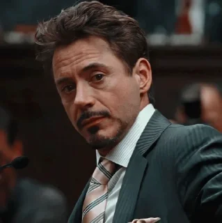 🍾 emoji Robert Downey Jr @cutemonsta Telegram sticker 16 of 60