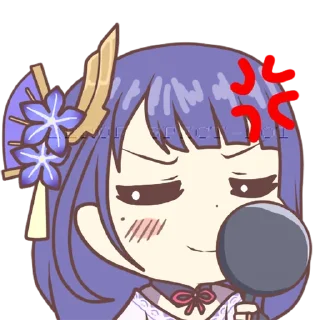 😤 emoji Inazuma Girls by @AlezconlaZ Telegram sticker 11 of 106