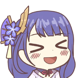 😆 emoji Inazuma Girls by @AlezconlaZ Telegram sticker 9 of 106