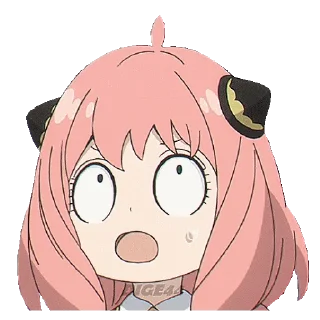 😲 emoji @STIKERFORALL 🏴󠁧󠁢󠁥󠁮󠁧󠁿ANYA FORGER Telegram sticker 18 of 35