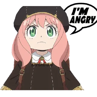 😡 emoji @STIKERFORALL 🏴󠁧󠁢󠁥󠁮󠁧󠁿ANYA FORGER Telegram sticker 17 of 35