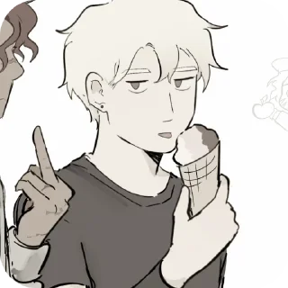 ✋ emoji 𐔌 𝒜ᥒɗrᥱᥕ  ℳiᥒyᥲrɗ 𐦯 @bulksi Telegram sticker 5 of 55