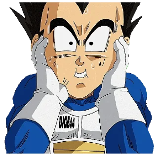 😱 emoji @STIKERFORALL 🏴󠁧󠁢󠁥󠁮󠁧󠁿🇬🇧VEGETA Telegram sticker 8 of 25