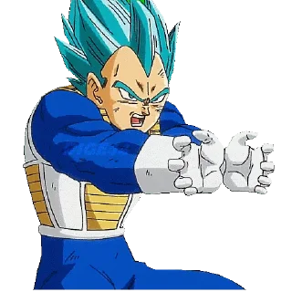🔫 emoji @STIKERFORALL 🏴󠁧󠁢󠁥󠁮󠁧󠁿🇬🇧VEGETA Telegram sticker 18 of 25