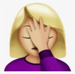 🤦‍♀ emoji LMAO Telegram sticker 9 of 13