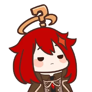 😐 emoji Diluc Telegram sticker 14 of 55