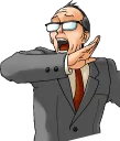 😲 emoji Phoenix Wright Telegram sticker 7 of 18