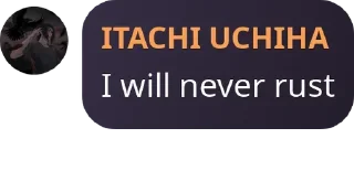 Sticker from itachi's lyrics