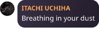 Sticker from itachi's lyrics