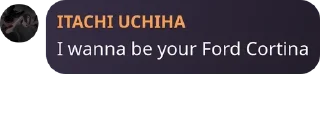 Sticker from itachi's lyrics
