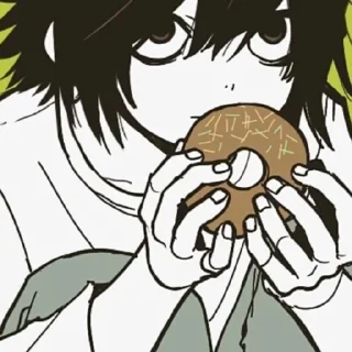 🦔 emoji L-death note Telegram sticker 12 of 21