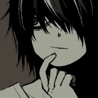 🦔 emoji L-death note Telegram sticker 14 of 21