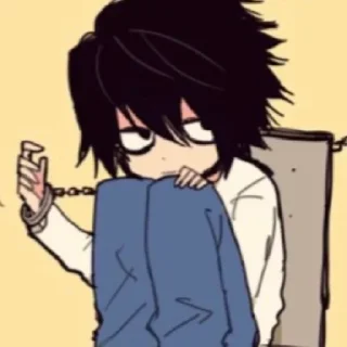 🦔 emoji L-death note Telegram sticker 18 of 21