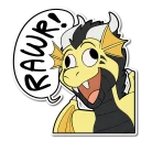 Sticker from Luke Mortora - the Banana Dragon