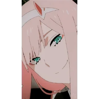 🙂 emoji Zero two Telegram sticker 16 of 22