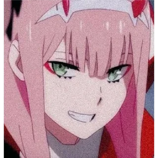 😁 emoji Zero two Telegram sticker 13 of 22