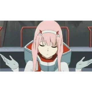 💁 emoji Zero two Telegram sticker 11 of 22