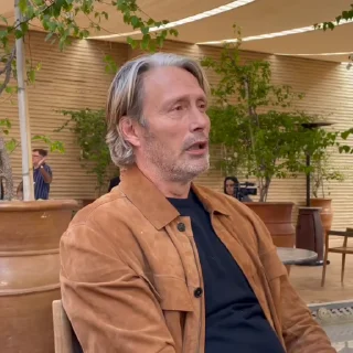 🍂 emoji Mads Mikkelsen @EliotSticker Telegram sticker 20 of 40
