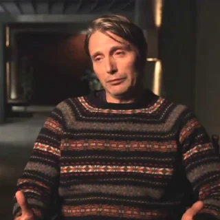 🍂 emoji Mads Mikkelsen @EliotSticker Telegram sticker 5 of 40