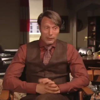 🍂 emoji Mads Mikkelsen @EliotSticker Telegram sticker 9 of 40
