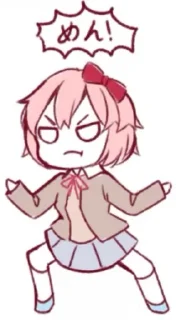 🙁 emoji Sayori-pack by @sayoriforever Telegram sticker 5 of 40