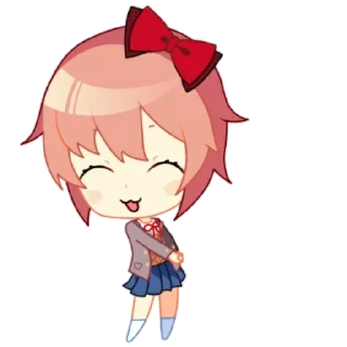 😊 emoji Sayori Pack Telegram sticker 23 of 59