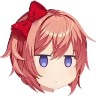 😒 emoji Sayori Pack Telegram sticker 17 of 59