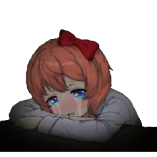 😭 emoji Sayori Pack Telegram sticker 11 of 59