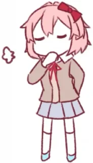 😑 emoji Sayori-pack by @sayoriforever Telegram sticker 19 of 40