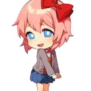 😁 emoji Sayori Pack Telegram sticker 18 of 59