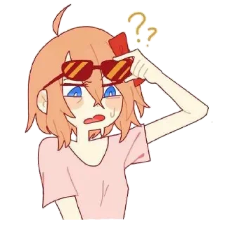 ❓ emoji Sayori Pack Telegram sticker 5 of 59