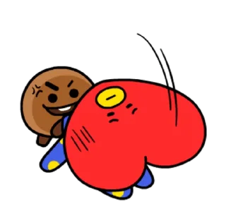 🤨 emoji @WithBTS Ultra BT21 Telegram sticker 23 of 26
