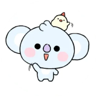 👋 emoji @WithBTS Baby BT21 Telegram sticker 16 of 26