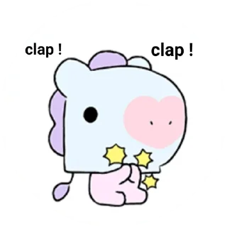 👏 emoji @WithBTS Baby BT21 Telegram sticker 8 of 26