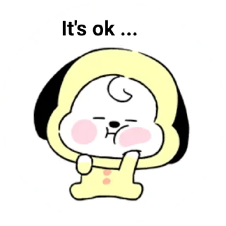 😌 emoji @WithBTS Baby BT21 Telegram sticker 10 of 26