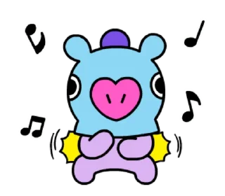 🎵 emoji @WithBTS Ultra BT21 Telegram sticker 10 of 26