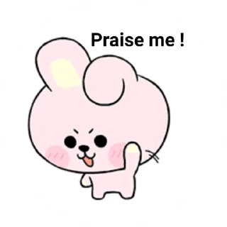 😇 emoji @WithBTS Baby BT21 Telegram sticker 12 of 26