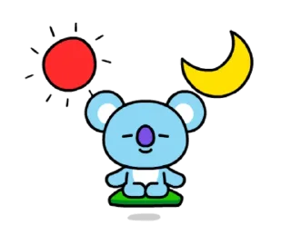 😌 emoji @WithBTS Ultra BT21 Telegram sticker 13 of 26