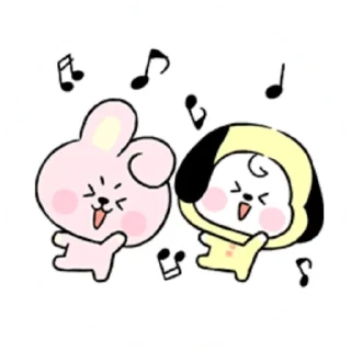 🎶 emoji @WithBTS Baby BT21 Telegram sticker 9 of 26