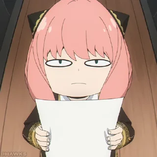 🍥 emoji 🍥 Anya Forger 2 (@TodorokiShouto) Telegram sticker 7 of 120