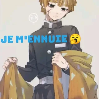 😪 emoji Zenitsu Agatsuma Telegram sticker 10 of 26