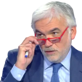 🤓 emoji Pascal Praud Telegram sticker 9 of 15