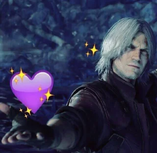 💜 emoji Devil may cry Telegram sticker 15 of 52