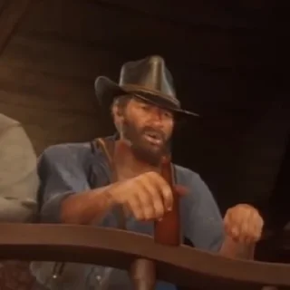 🪔 emoji Arthur Morgan Telegram sticker 13 of 80